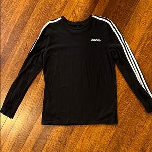 Adidas Black Long Sleeve with White Accents